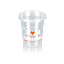 Shantou fabricant meilleure vente 200ml en plastique PET tasse jetable avec couvercle